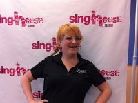 SingHouse Studios  8'x8' banner display with telescopic frame - great for transporting and easy setup at any event.  Ideal for red carpet photo backdrop